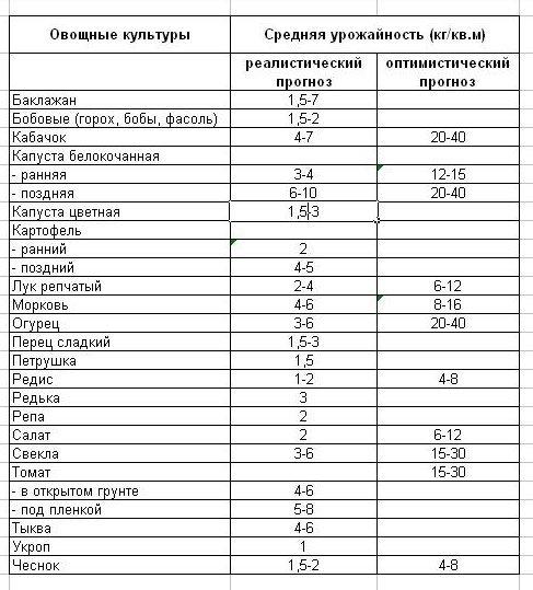 Сколько надо семян - планирование посадок овощей